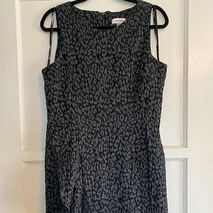 Calvin Klein Cheetah Ruffle Dress 12